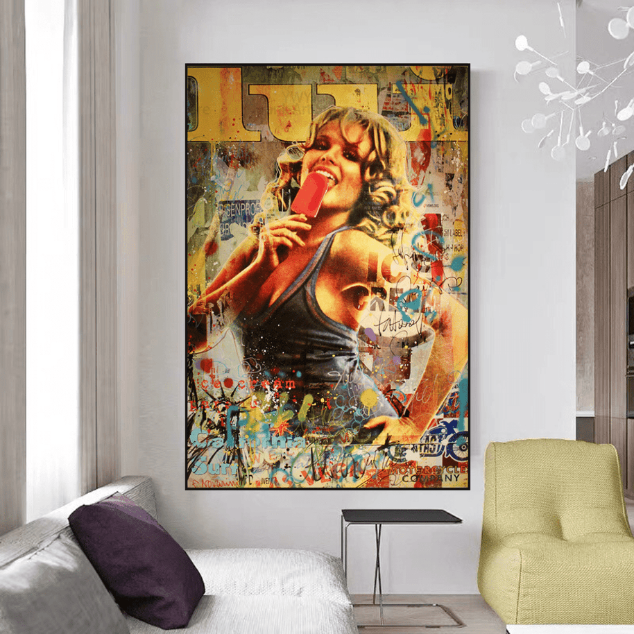 Ice Cream Parano Canvas Wall Art: The Perfect Decor-MinimalisticDecor.com