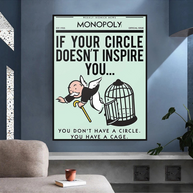 If Your Circle Doesn’t Inspire You: Monopoly Canvas Wall Art-MinimalisticDecor.com