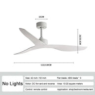 Industrial Wind Ceiling Fan with ABS Blades Silent Fan-MinimalisticDecor.com