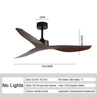 Industrial Wind Ceiling Fan with ABS Blades Silent Fan-MinimalisticDecor.com