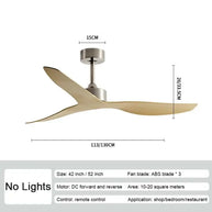 Industrial Wind Ceiling Fan with ABS Blades Silent Fan-MinimalisticDecor.com