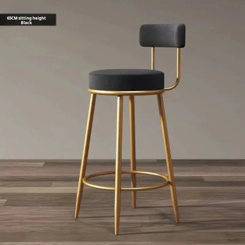 Iron Art High Stool Bar Stool-MinimalisticDecor.com
