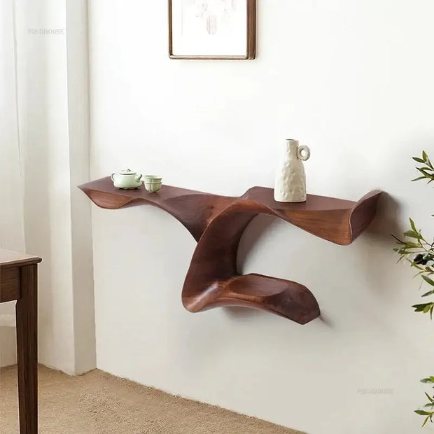 Italian Art Pine Wood Console Table-MinimalisticDecor.com