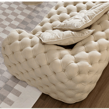 Italian Chesterfield Sofa Set – Custom Fabric-MinimalisticDecor.com