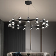 Italian Copper - Glass Ribbon Chandelier-MinimalisticDecor.com