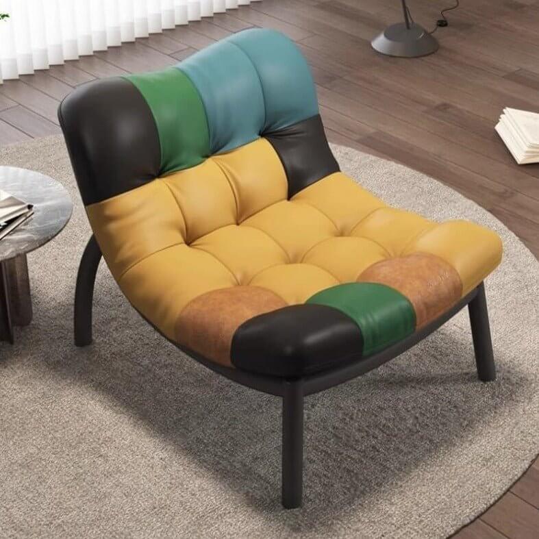 Italian Cow Leather Designer Lazy Chair-MinimalisticDecor.com