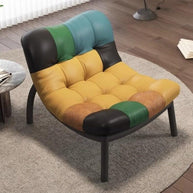 Italian Cow Leather Designer Lazy Chair-MinimalisticDecor.com