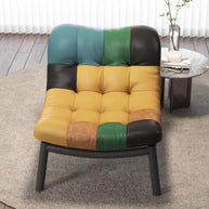 Italian Cow Leather Designer Lazy Chair-MinimalisticDecor.com
