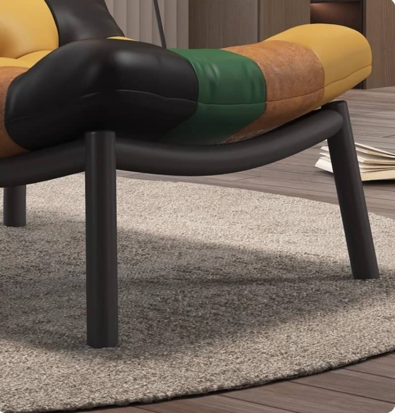 Italian Cow Leather Designer Lazy Chair-MinimalisticDecor.com