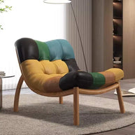 Italian Cow Leather Designer Lazy Chair-MinimalisticDecor.com