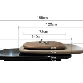 Italian Design Pebbles Rotating Coffee Table-MinimalisticDecor.com