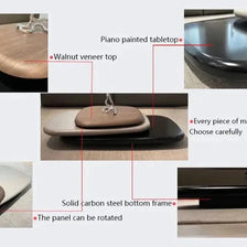 Italian Design Pebbles Rotating Coffee Table-MinimalisticDecor.com