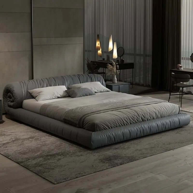 Italian Design Swirl Roll Bed Frame-MinimalisticDecor.com
