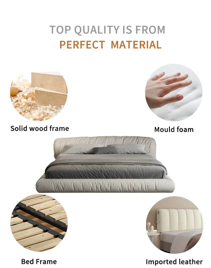Italian Design Swirl Roll Bed Frame-MinimalisticDecor.com