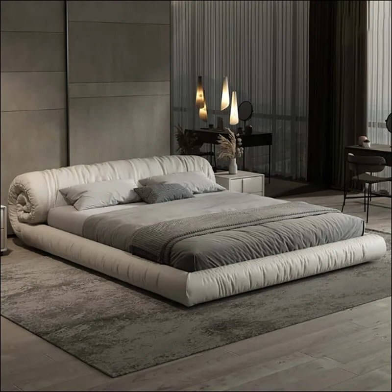 Italian Design Swirl Roll Bed Frame-MinimalisticDecor.com
