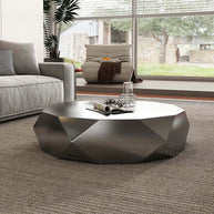 Italian Designer Auxiliar Metal Coffee Table-MinimalisticDecor.com