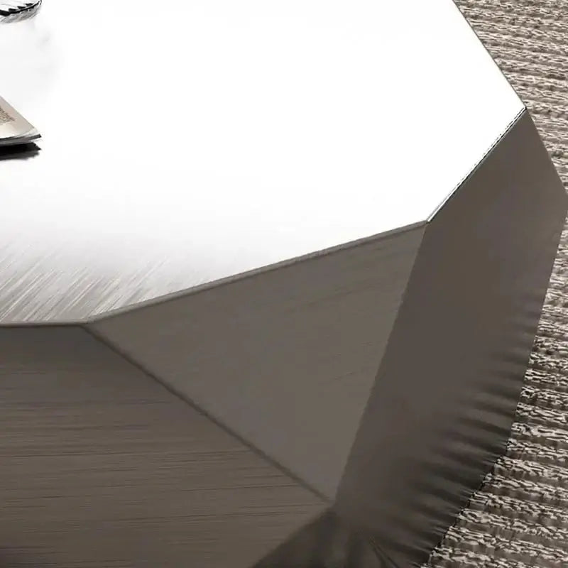 Italian Designer Auxiliar Metal Coffee Table-MinimalisticDecor.com