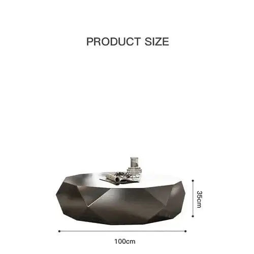 Italian Designer Auxiliar Metal Coffee Table-MinimalisticDecor.com