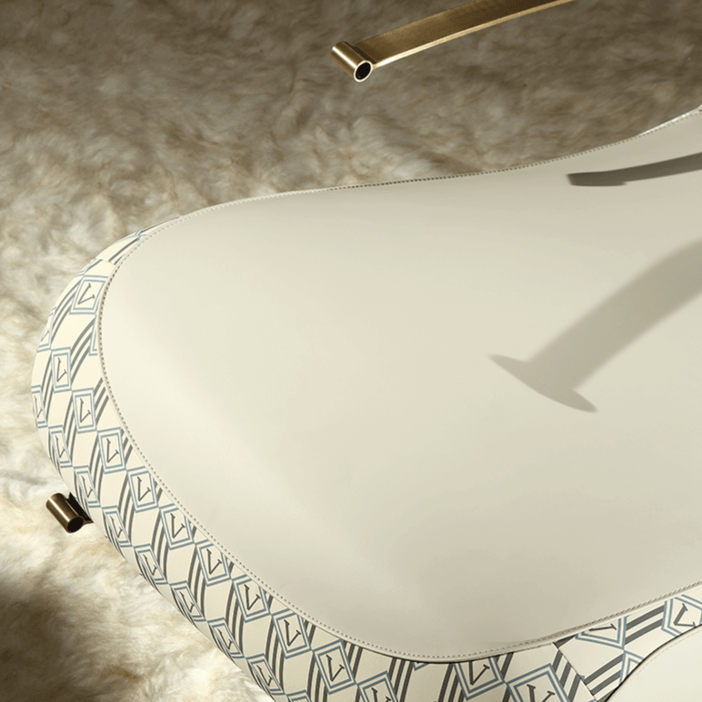 Italian Designer Luxury Leather Sofa Rocking Chair-MinimalisticDecor.com
