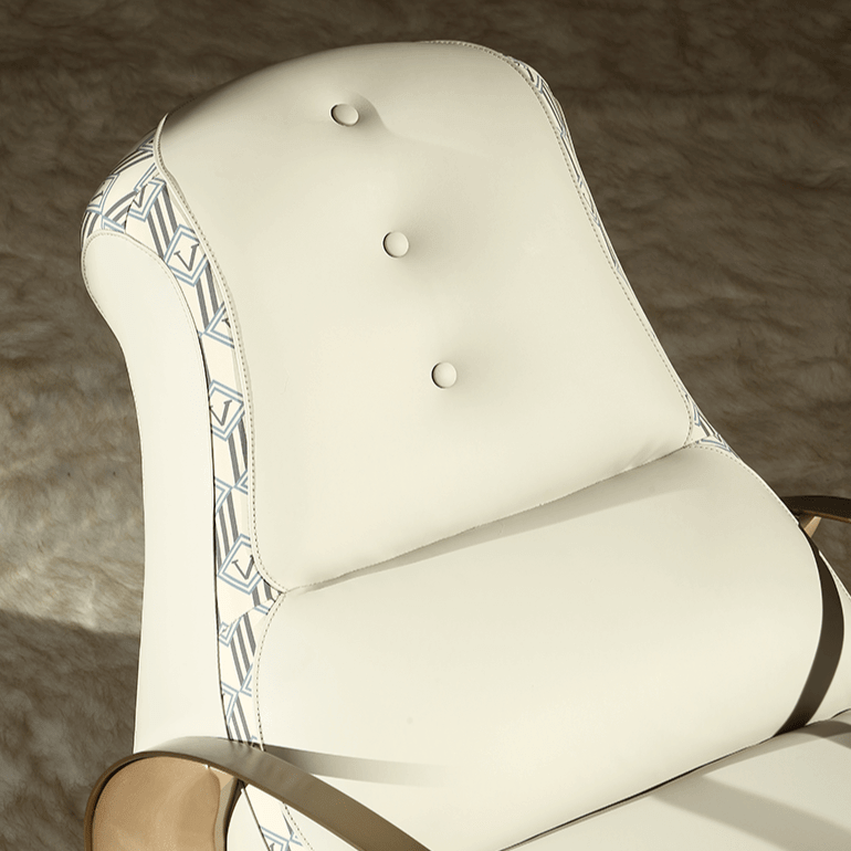 Italian Designer Luxury Leather Sofa Rocking Chair-MinimalisticDecor.com