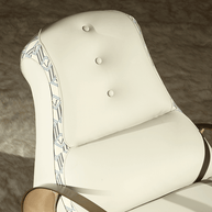 Italian Designer Luxury Leather Sofa Rocking Chair-MinimalisticDecor.com