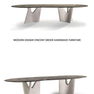 Italian Designer Marble Skeleton Dining Table-MinimalisticDecor.com