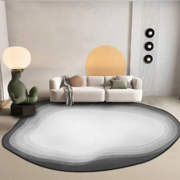 Italian Designer Oval Linear Rug: A Statement of Luxury and Style-MinimalisticDecor.com