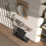 Italian Geometric Slate Console Table-MinimalisticDecor.com