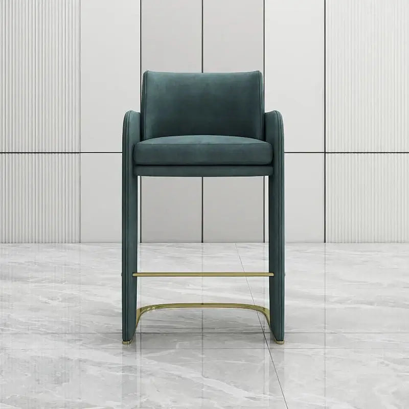 Italian High Stool – Adjustable Backrest Kitchen Counter Chair-MinimalisticDecor.com