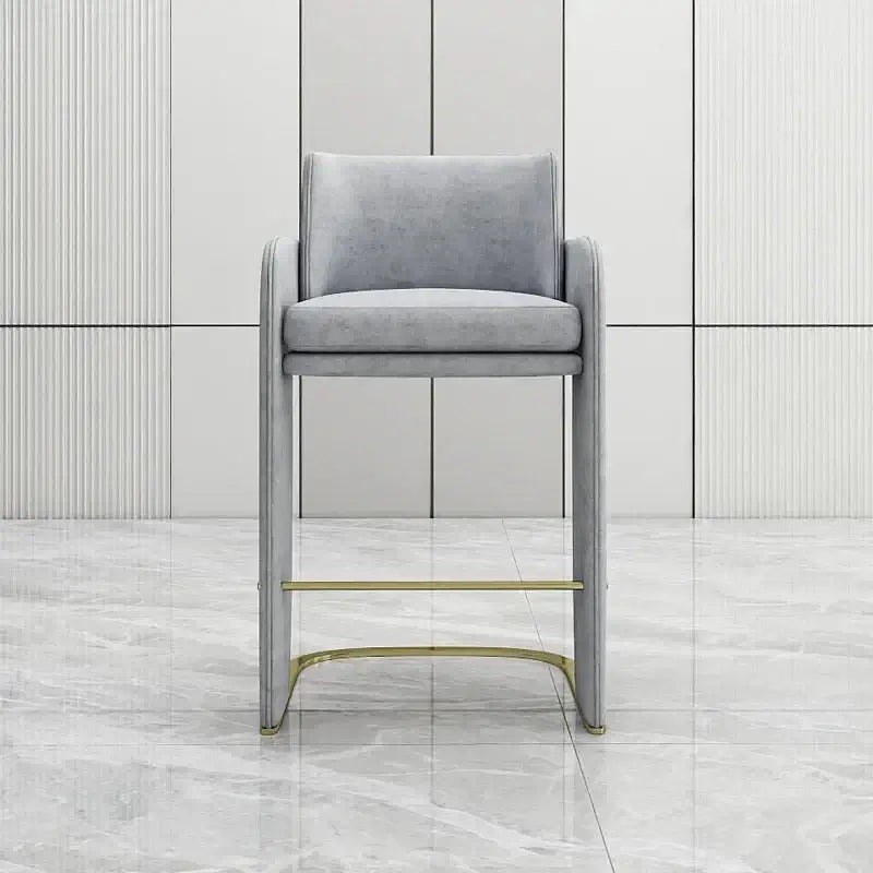 Italian High Stool – Adjustable Backrest Kitchen Counter Chair-MinimalisticDecor.com