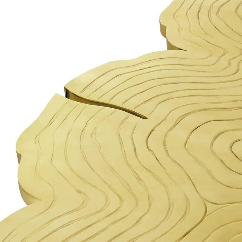 Italian Light Luxury Brass Dining Table-MinimalisticDecor.com