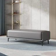Italian Luxury Leather Shoe Changing Bench – Modern Upholstered-MinimalisticDecor.com
