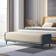 Italian Luxury Leather Shoe Changing Bench – Modern Upholstered-MinimalisticDecor.com