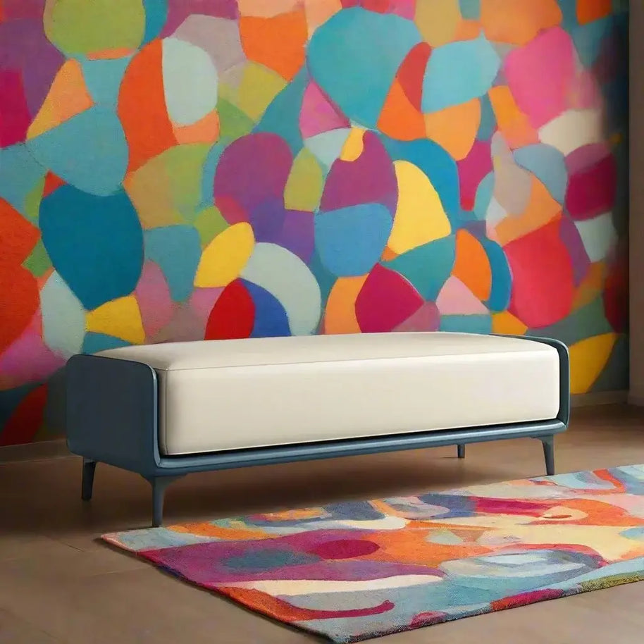 Italian Luxury Leather Shoe Changing Bench – Modern Upholstered-MinimalisticDecor.com