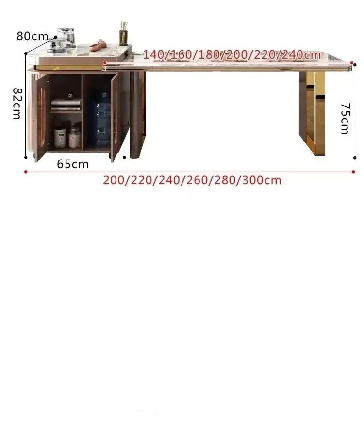 Italian Luxury Rock Slab Island Dining Table – Elegance & Craftsmanship-MinimalisticDecor.com