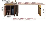 Italian Luxury Rock Slab Island Dining Table – Elegance & Craftsmanship-MinimalisticDecor.com