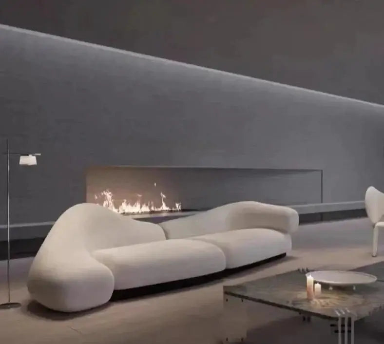 Italian minimalist Curved Sofa Set-MinimalisticDecor.com
