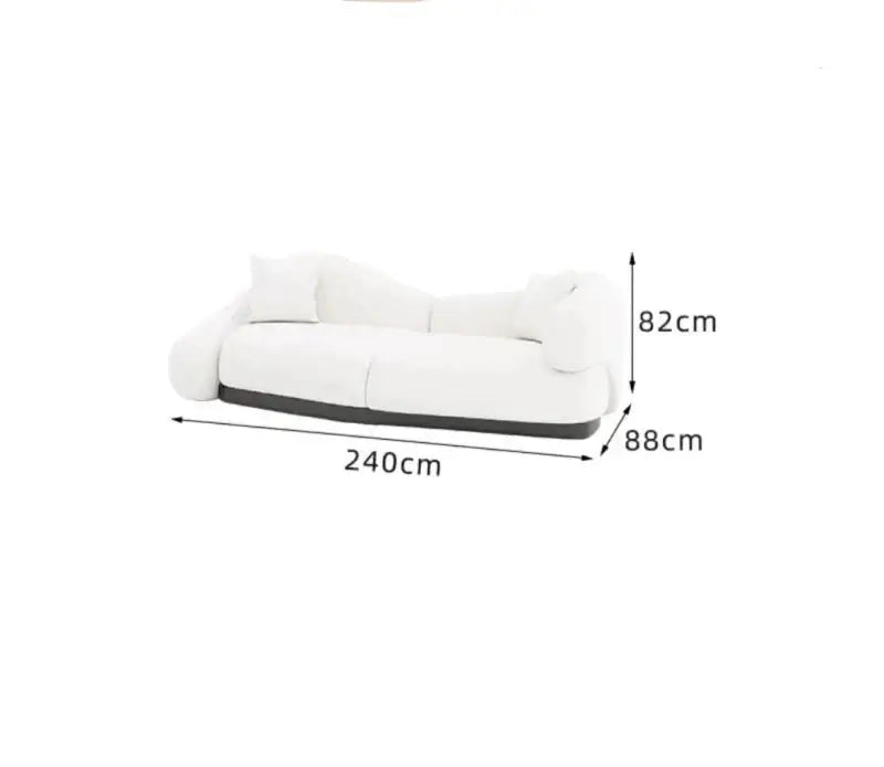Italian minimalist Curved Sofa Set-MinimalisticDecor.com