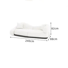 Italian minimalist Curved Sofa Set-MinimalisticDecor.com