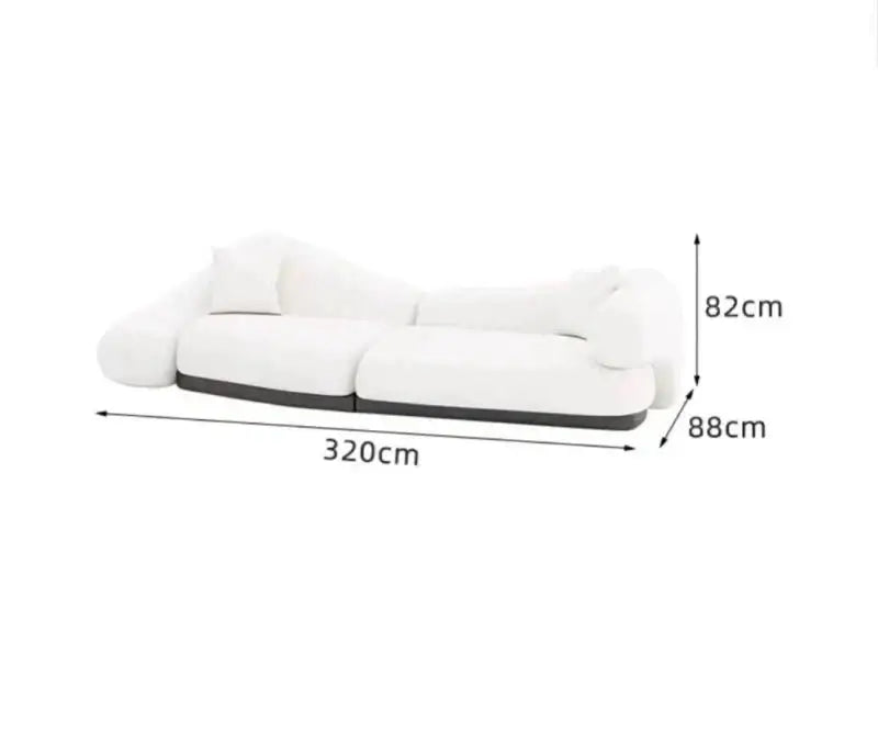 Italian minimalist Curved Sofa Set-MinimalisticDecor.com