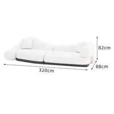 Italian minimalist Curved Sofa Set-MinimalisticDecor.com