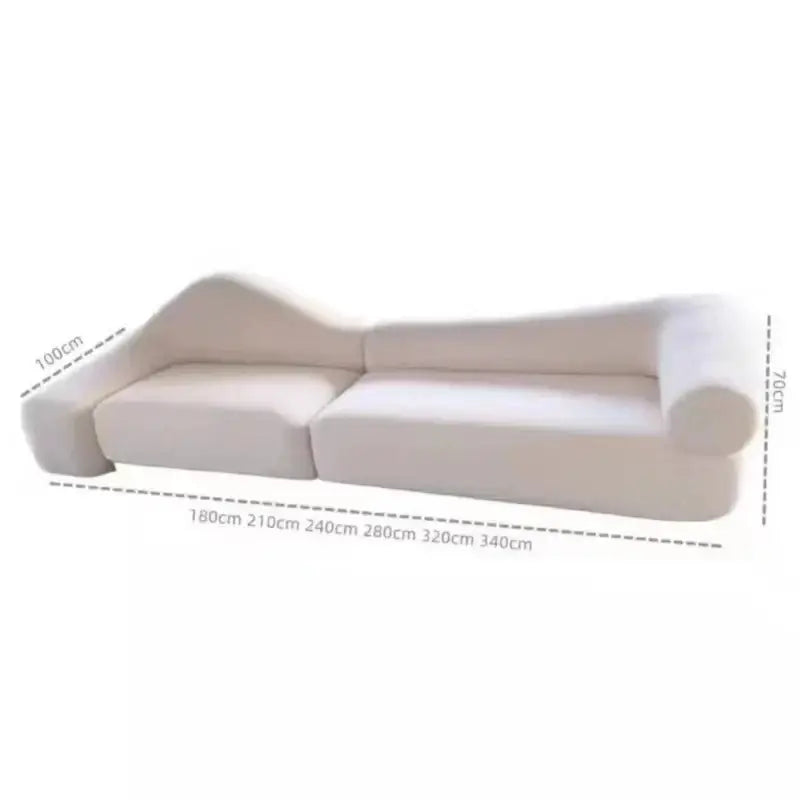 Italian minimalist Curved Sofa Set-MinimalisticDecor.com
