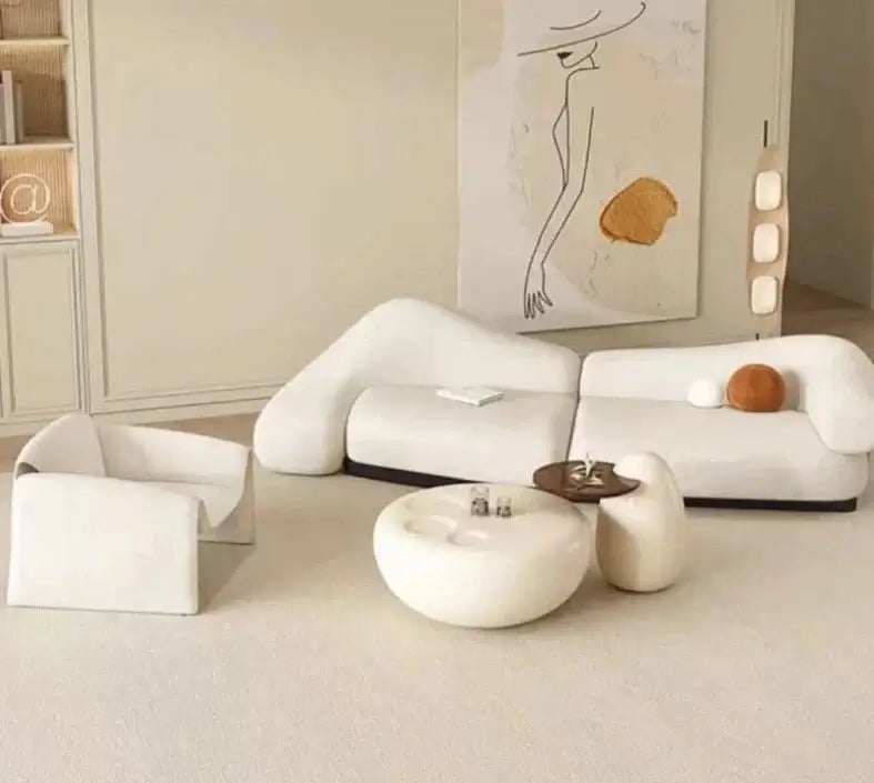 Italian minimalist Curved Sofa Set-MinimalisticDecor.com