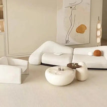 Italian minimalist Curved Sofa Set-MinimalisticDecor.com