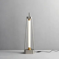 Italian Minimalist Floor Lamp – Glass Shade with Stainless Steel Base-MinimalisticDecor.com