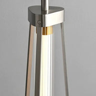 Italian Minimalist Floor Lamp – Glass Shade with Stainless Steel Base-MinimalisticDecor.com