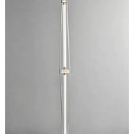 Italian Minimalist Floor Lamp – Glass Shade with Stainless Steel Base-MinimalisticDecor.com
