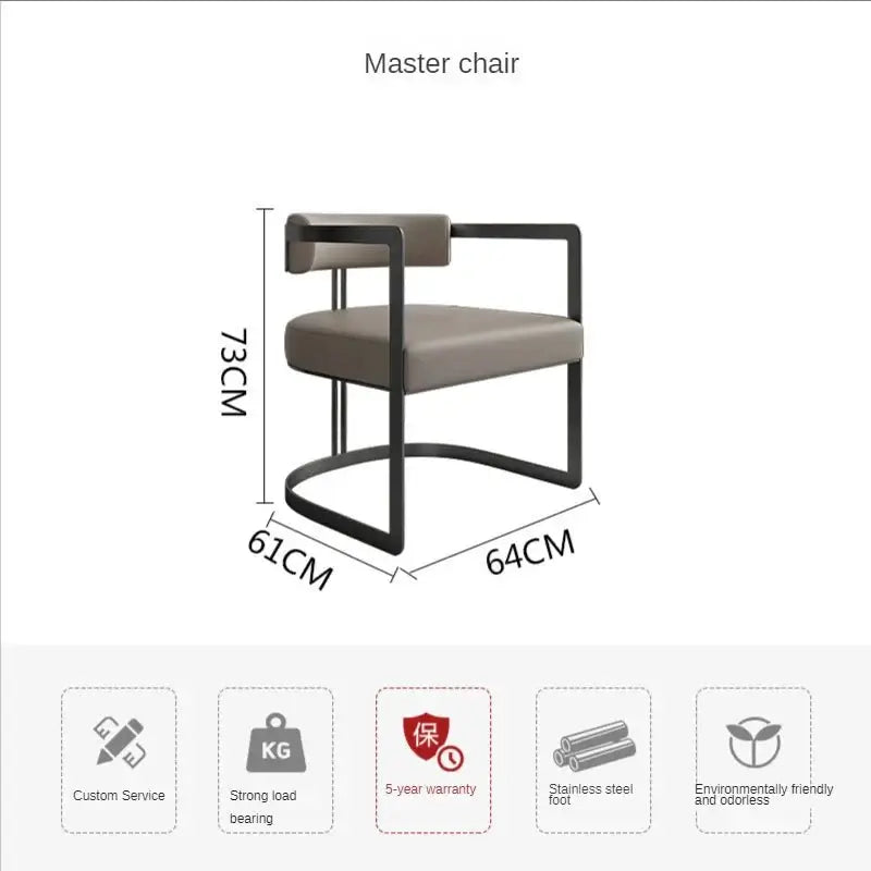 Italian Minimalist Light Luxury Dining Chair-MinimalisticDecor.com