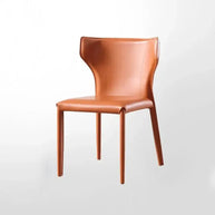 Italian Minimalist Saddle Leather Dining Chair-MinimalisticDecor.com