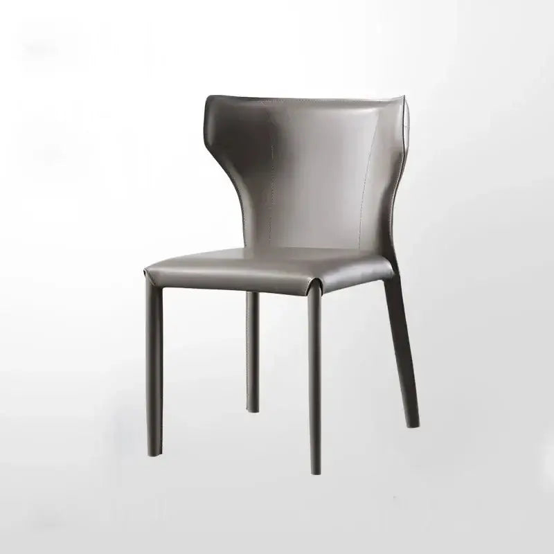 Italian Minimalist Saddle Leather Dining Chair-MinimalisticDecor.com